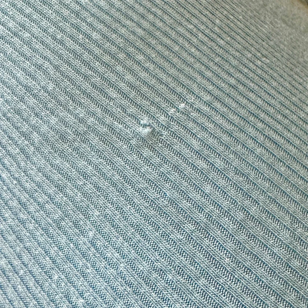 BDG Urban Outfitters Blue Ribbed V-Neck Shannen Top Size M - Picture 9 of 9